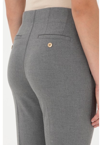 Kadın Gri Pantolon (Kanvas-Chino) 50298545-Vr024