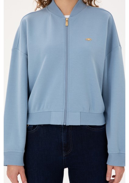 Kadın Açık Mavi Sweatshirt 50299000-VR003