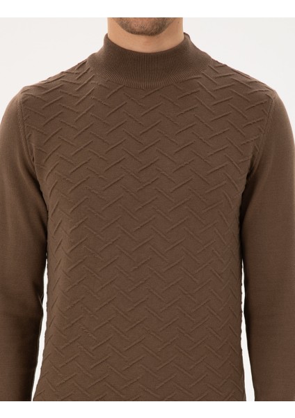 Erkek Coconut Slim Fit Yarım Balıkçı Yaka Triko Kazak 50300524-VR153