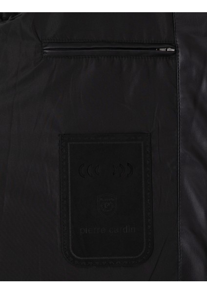 Erkek Siyah Suni Deri Mont 50300555-001