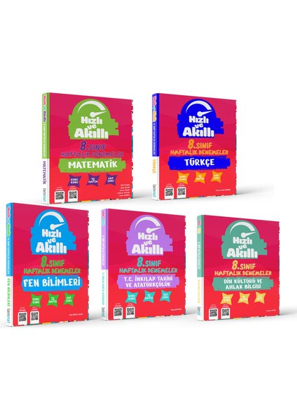 8. Sınıf 32 Haftalık Deneme Seti 5 Kitap