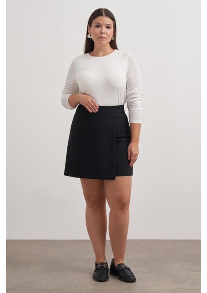 Asimetrik Şort Etek