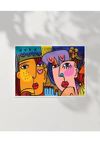 Çerçevesiz Poster Renklerin Diyaloğu