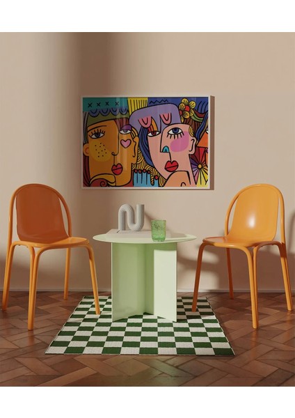 Çerçevesiz Poster Renklerin Diyaloğu modelleri