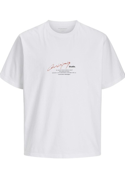 Jormanchester Scrıpt Tee Ss Crew Neck P.beyaz