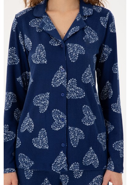 Kadın Lacivert Pijama Takım 50302757-VR033