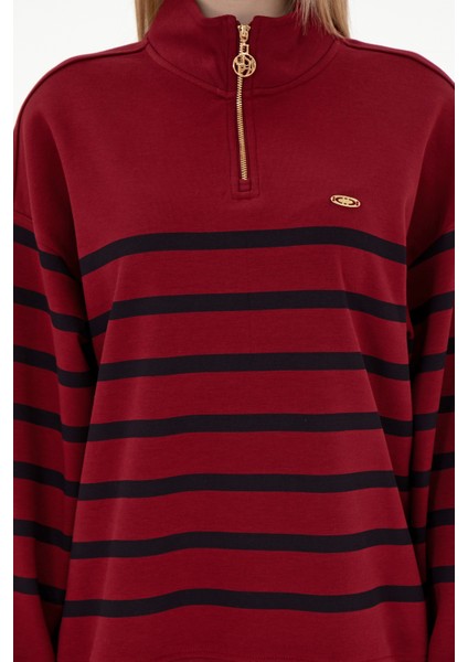 Kadın Bordo Sweatshirt 50298989-VR014