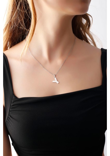 Matya Rodyum Renk Kaplama Y Harfi Kolye fiyatları