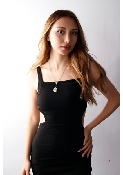 Matya Antik Gümüş Kaplama Kırmızı Zirkon Taşlı Kolye fırsatları