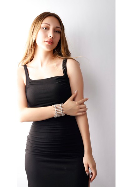 Matya Antik Gümüş Kaplama Lastikli Bohem Model Bileklik fırsatları