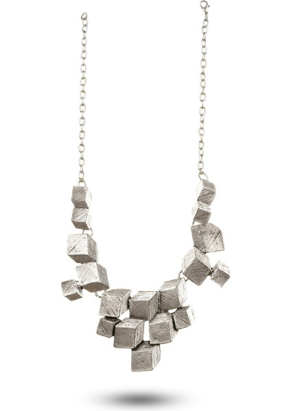 Matya Antik Gümüş Kaplama 3 Boyutlu Kolye fırsatları