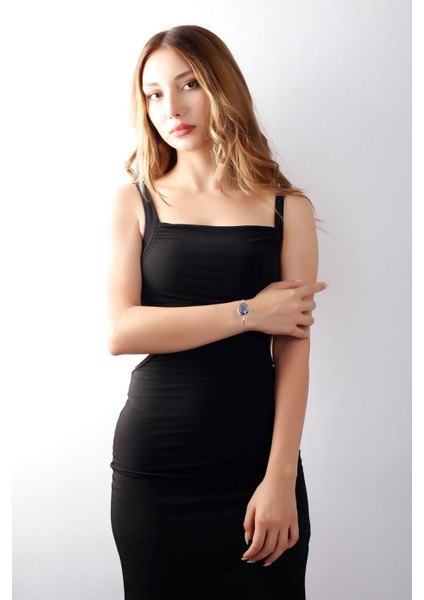 Matya Rodyum Renk Kaplama Mavi Zirkon Taşlı Sıvama Bileklik fırsatları