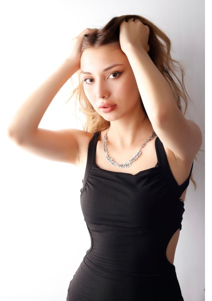 Matya Antik Gümüş Kaplama Etnik Kolye fırsatları