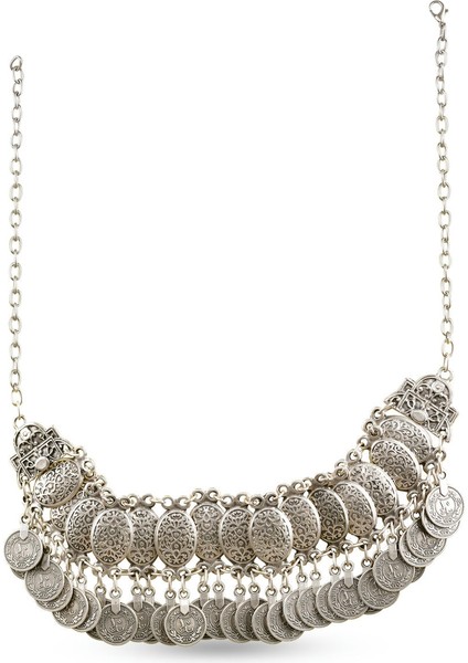 Matya Antik Gümüş Kaplama Bohem Kolye indirimleri