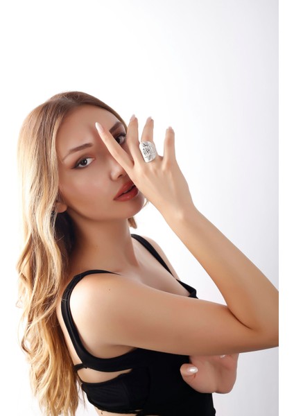 Matya Antik Gümüş Kaplama Ayarlanabilir Yüzük fırsatları