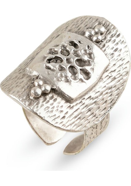 Matya Antik Gümüş Kaplama Ayarlanabilir Yüzük indirimleri