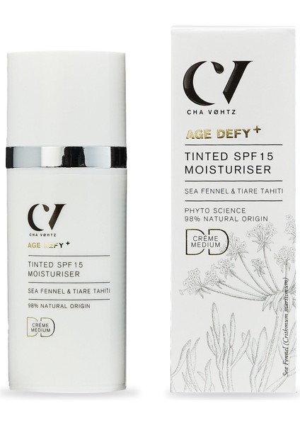 %100 Doğal ve Organik Age Defy Renkli Dd Nemlendirici Spf 15 – Orta Ton 30 ml
