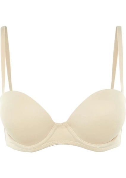 Ip Askılı Ekstra Dolgulu/push-Up Tshirt Bra Örme Sütyen
