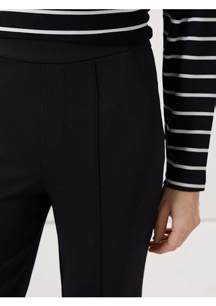 Lcwaıkıkı Classic Siyah Beli Lastikli Düz Ponte Kadın Pantolon indirimleri