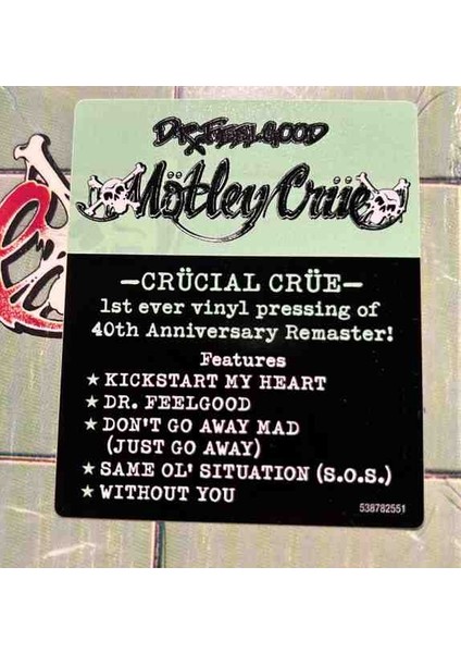 Mötley Crüe - Dr.Feelgood Plak fırsatları