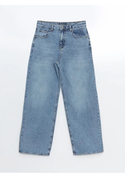 Lcw Jeans Indigo Balloon Fit Kadın Jean Pantolon indirimleri
