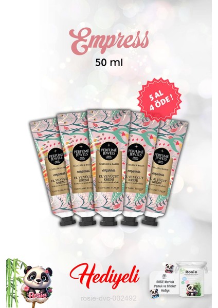 5 Al 4 Öde Empress El ve Vücut Kremi 50 ml ve Rosie