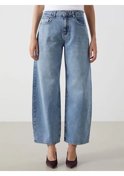 Lcw Jeans Indigo Balloon Fit Kadın Jean Pantolon fiyatları