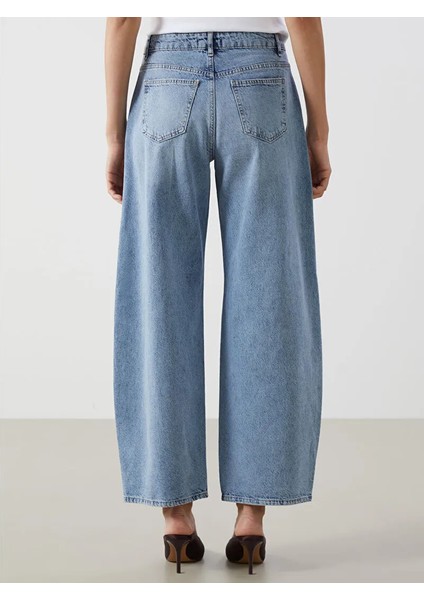 Lcw Jeans Indigo Balloon Fit Kadın Jean Pantolon modelleri