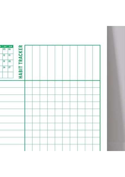 2025 Aylık Planlayıcı Duvar Takvimi, A4, Alışkanlık Takipçisi,yapılacaklar Listesi, Monthly Wall Planner Calendar, Habbit Tracker, To Do List