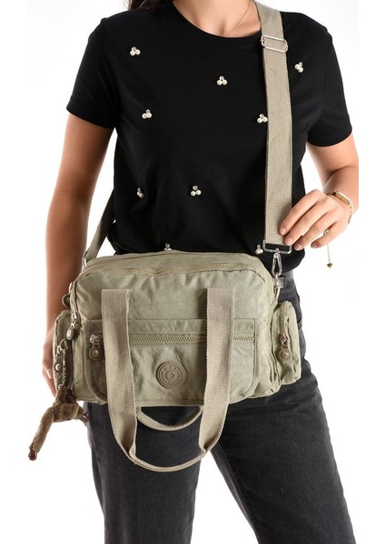 Omuz Çantası Çok Cepli Hafif Klinkır Kumaş 30*20 cm Çapraz Askılı Postacı Çanta Kol Çantası modelleri