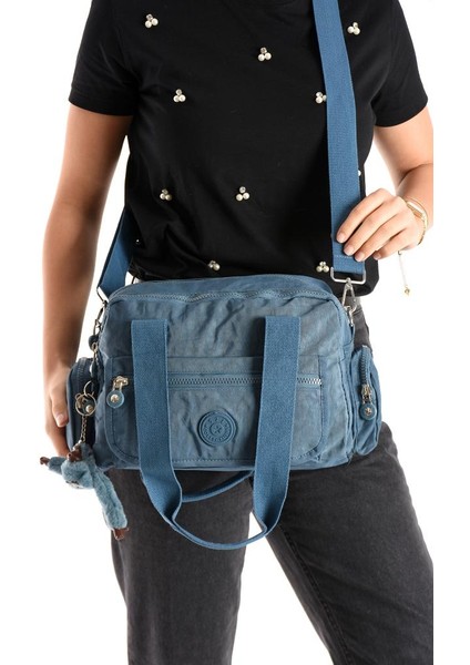 Omuz Çantası Çok Cepli Hafif Klinkır Kumaş 30*20 cm Çapraz Askılı Postacı Çanta Kol Çantası modelleri