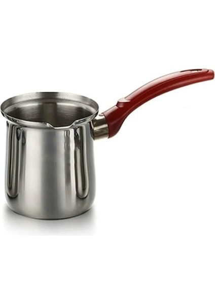 Paslanmaz Lux Çelik Cezve I Kahve Yumurta Haşlama Cezve Takımı 12CM / 600ML