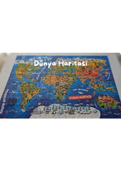 Dünya Kültür Haritası Puzzle Yapboz - 260 Parça fırsatları