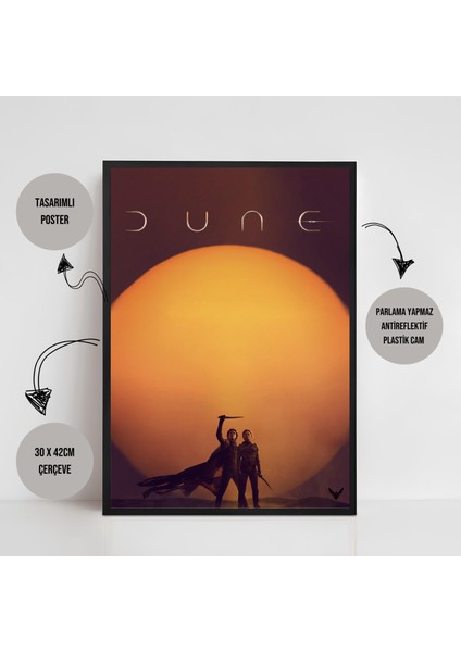 Dune Çöl Gezegeni Movie Film Çerçeveli Poster Tablo Yüksek Kalite Dekorasyon Tablo