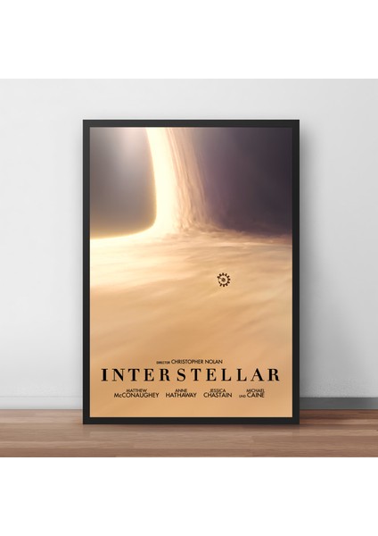 Interstellar Yıldızlararası Movie Film Çerçeveli Poster Tablo Yüksek Kalite Dekorasyon Tablo