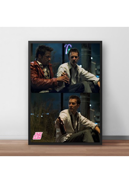 Fight Club Dövüş Kulübü Movie Film Çerçeveli Poster Tablo Yüksek Kalite Dekorasyon Tablo