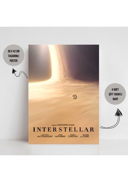 Interstellar Yıldızlararası Movie Film Poster Dekorasyon