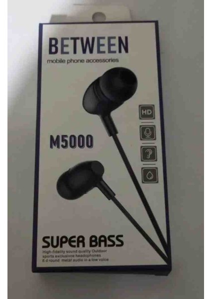 M 5000 Jaklı Kablolu Kulaklık