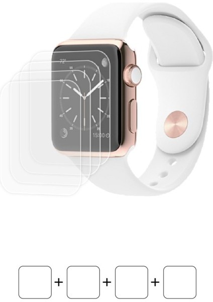 Apple Watch Edition 38 mm Akıllı Saat Ekran Koruyucu Poliüretan Film