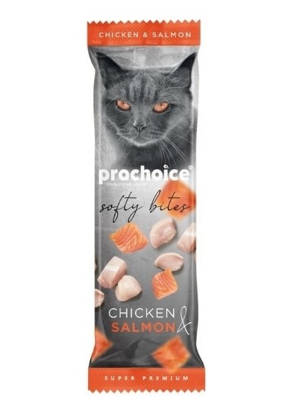 Pro Choice Softy Bites Chicken & Salmon 10 Gr x 24 Adet