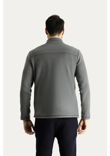 Yarım Fermuarlı Polar Sweatshirt