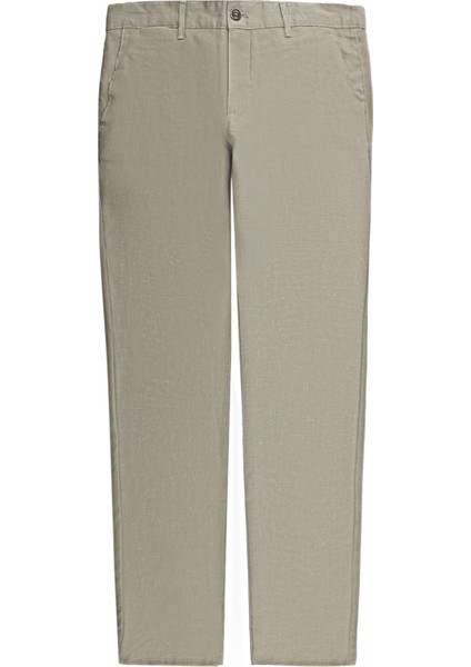 Regular Fit Keten Pantolon