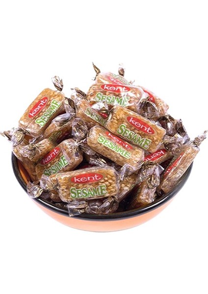 Kent Sesame Ballı Susamlı Şeker 1 kg x12 Paket – Tatlı Krizlerine Lezzetli Çözüm