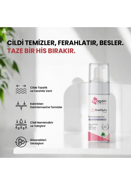RoseHydra Elixir Yüz Temizleme Köpüğü 2’li Avantajlı Paket 150+150 ML fiyatları