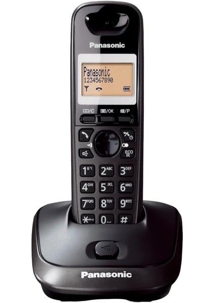 KX-TG2511 Kablosuz LCD Ekranlı Telefon Siyah