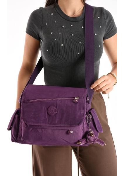 Postacı Okul Çantası Çapraz Askılı Büyük Boy 33*27 cm Askı Uzunluğu 130 cm Çok Cepli Kapaklı Omuz modelleri