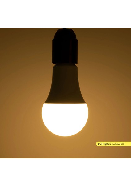 ACK 12W Günışığı LED Ampul 1075 Lümen E27 Duylu Yüksek Işık LED Lamba