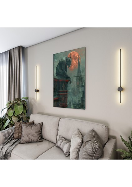 Fantastik ve Korku Cam Tablo - Karışık - Dikey Motif 01-061