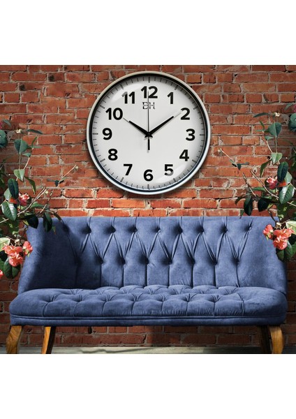 Kenar Fosforlu Duvar Saati Beyaz - 29 cm modelleri