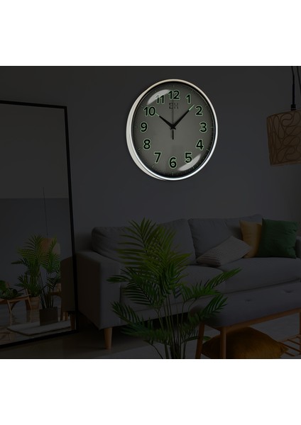 Kenar Fosforlu Duvar Saati Beyaz - 29 cm indirimleri